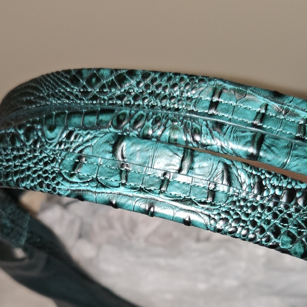 BRAHMIN IONA LEATHER TOTE in GREEN JUPITER. NWT EXCLUSIVE - Picture 4 of 15